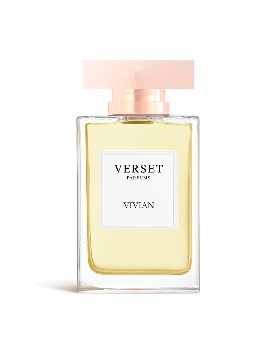 Perfume bottle labeled 'Verset Parfums Vivian' on a white background